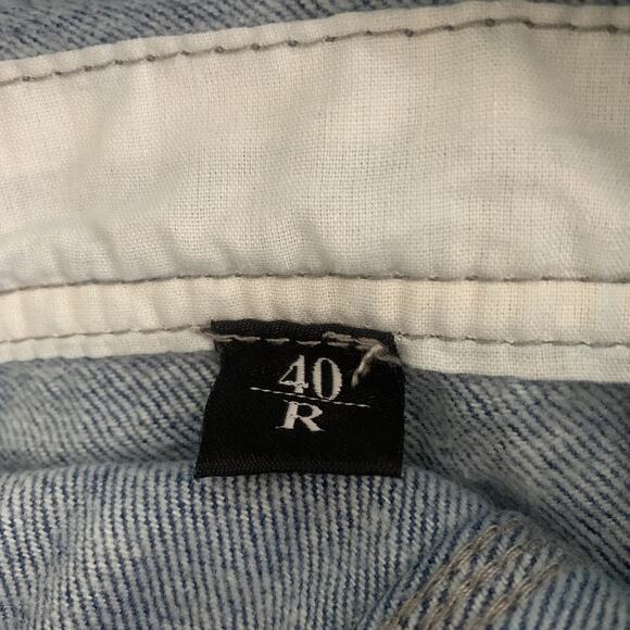 NEW BABAJEE MEN'S DENIM BIB OVERALLS SIZES 34 & 40 - Picture 9 of 12